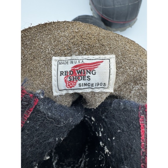 Vtg Red Wing Duck Boots And New Inserts ANSI Approved Mens Size 11 USA Steel Toe - Picture 6 of 11